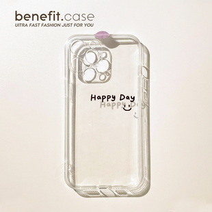 benefit小众简约英文17pro16适用iphone15promax苹果13手机壳14promax新款 xsmax透明xr硅胶8plus防 12套11个性