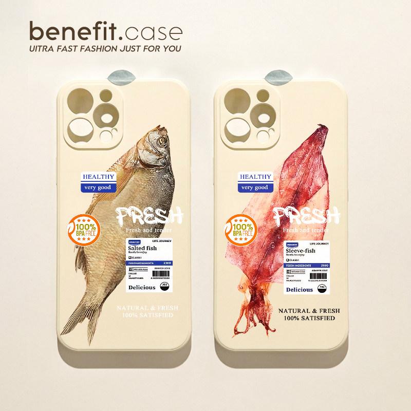 benefit个性咸鱼鱿鱼标签17适用于iphone16prom