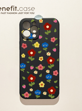 benefit黑暗之花小众高级感17pro16适用于苹果15手机壳13iphone14promax新款12套11简约xsmax软xr硅胶8plus防