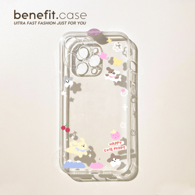 benefit卡通ins风星星小狗17适用于iphone16promax苹果15PRO手机壳13新款14套12创意11透明xsmax硅胶xr防摔8
