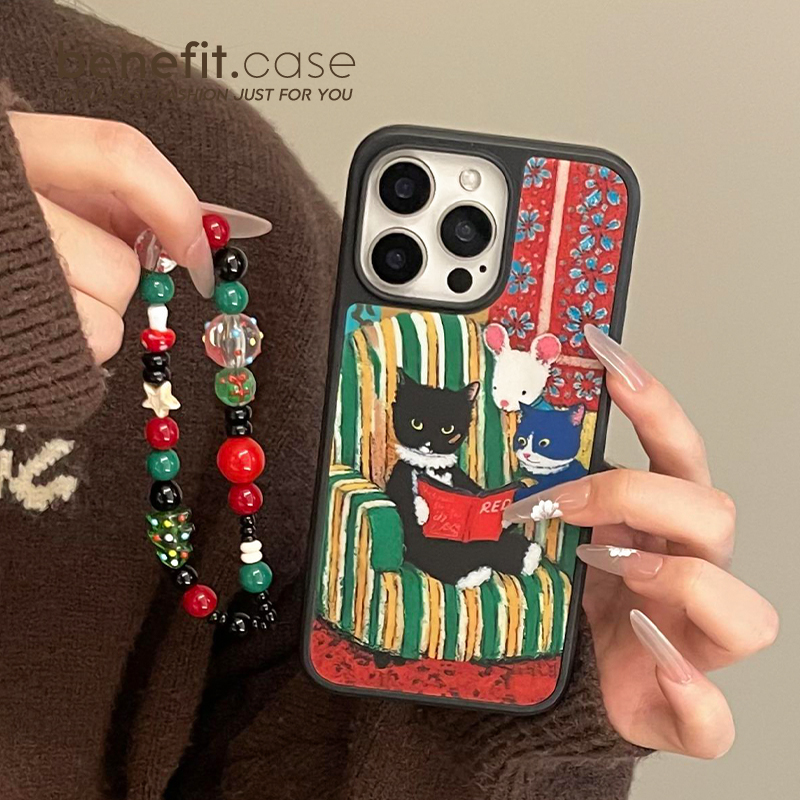 适用于苹果韩式ins风油画