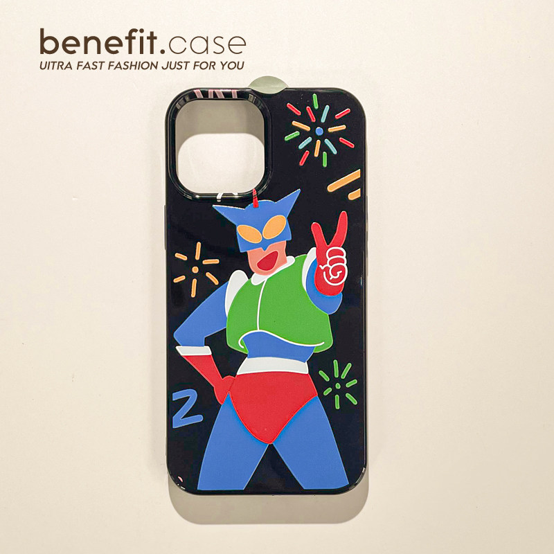 Benefit搞怪卡通动感超人小众17pro16适用15苹果13