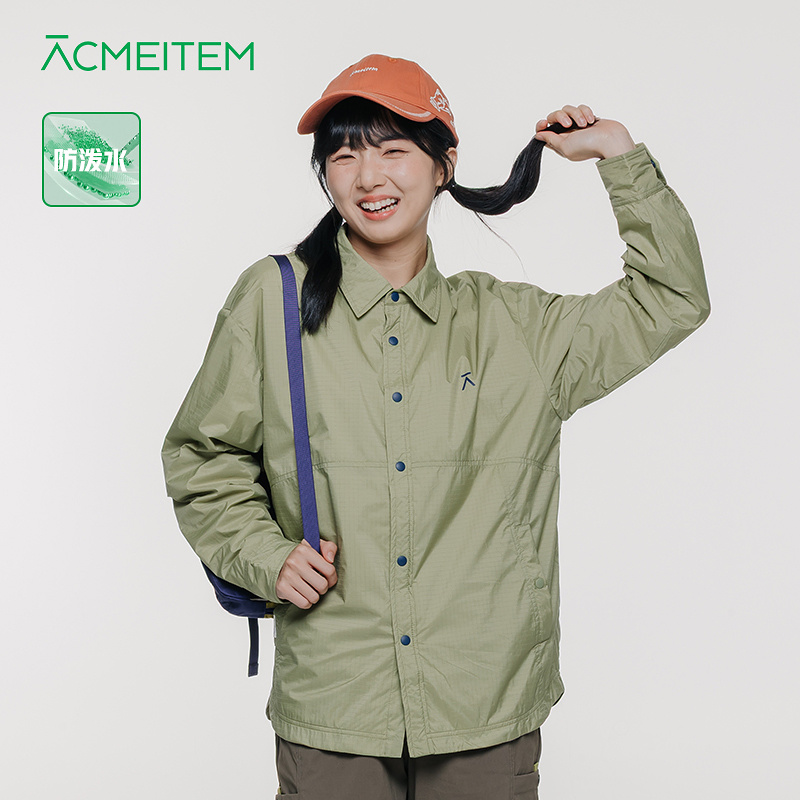ACMEITEM爱棵米 户外防泼水衬衫外套休闲运动开衫宽松上衣男女