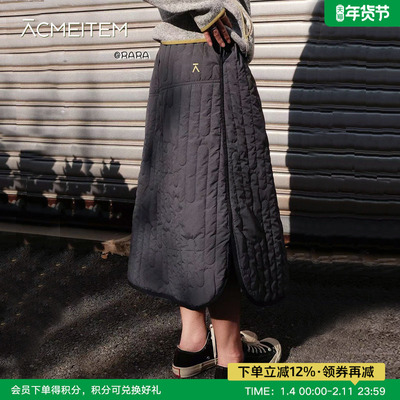 ACMEITEM爱棵米 秋冬女士防泼水夹棉A型半身裙加厚宽松长款裙子