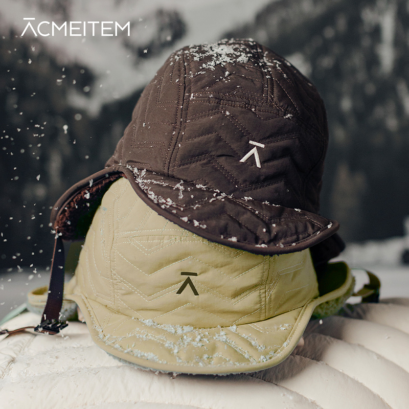 ACMEITEM爱棵米 户外秋冬保暖可调节绗棉护耳帽加绒雷锋帽