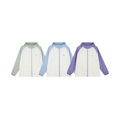 爱棵米亲子拼色防晒衣