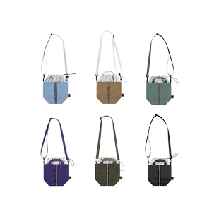 ACMEITEM爱棵米 户外便携防泼水斜挎包多色耐磨收口斜挎小包男女