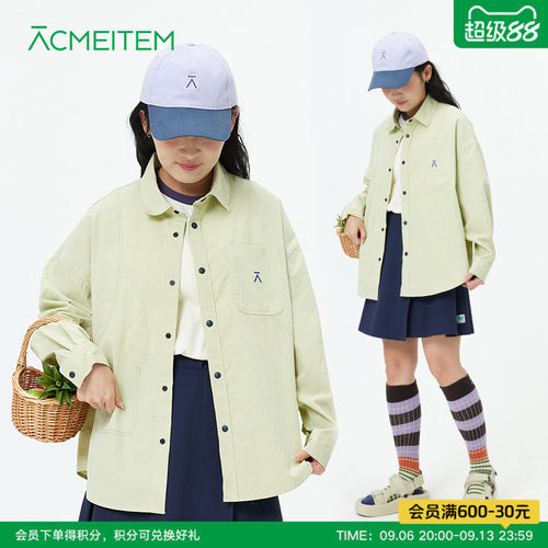 ACMEITEM爱棵米 26春新款轻量休闲长袖衬衫情侣宽松衬衣外套男女