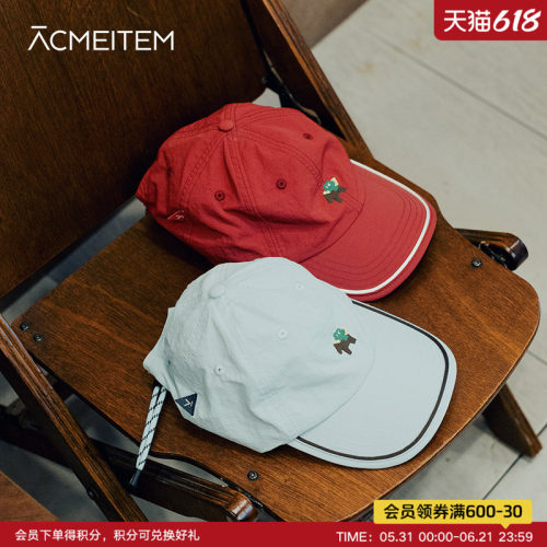 ACMEITEM爱棵米 新年款小马刺绣鸭舌帽可调解帽围情侣帽子男女