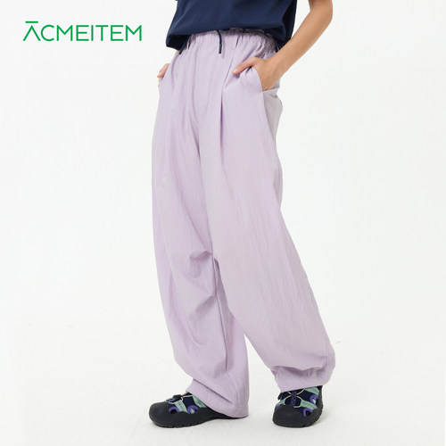 ACMEITEM爱棵米 城市运动休闲松弛莱赛尔直筒长裤宽松亲肤裤子女