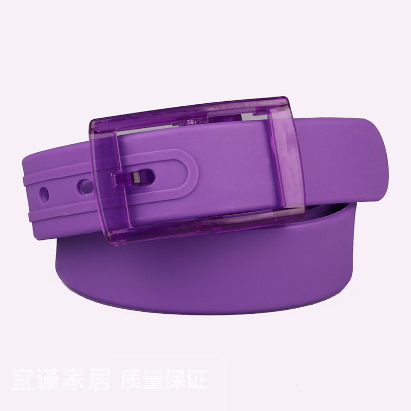 高品质腰带男女皮带塑料扣糖果色金属过安检皮带