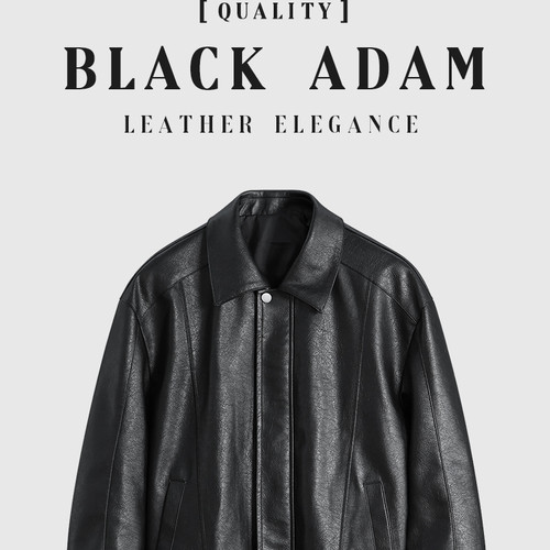 blackadam皮衣外套男2025新款