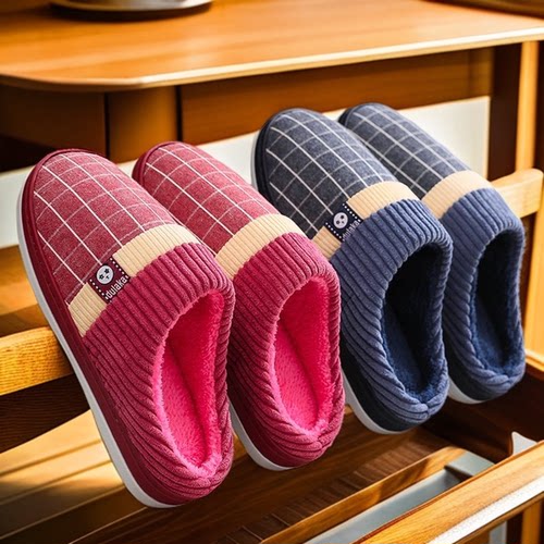 居家半包跟防滑外穿保暖棉拖鞋