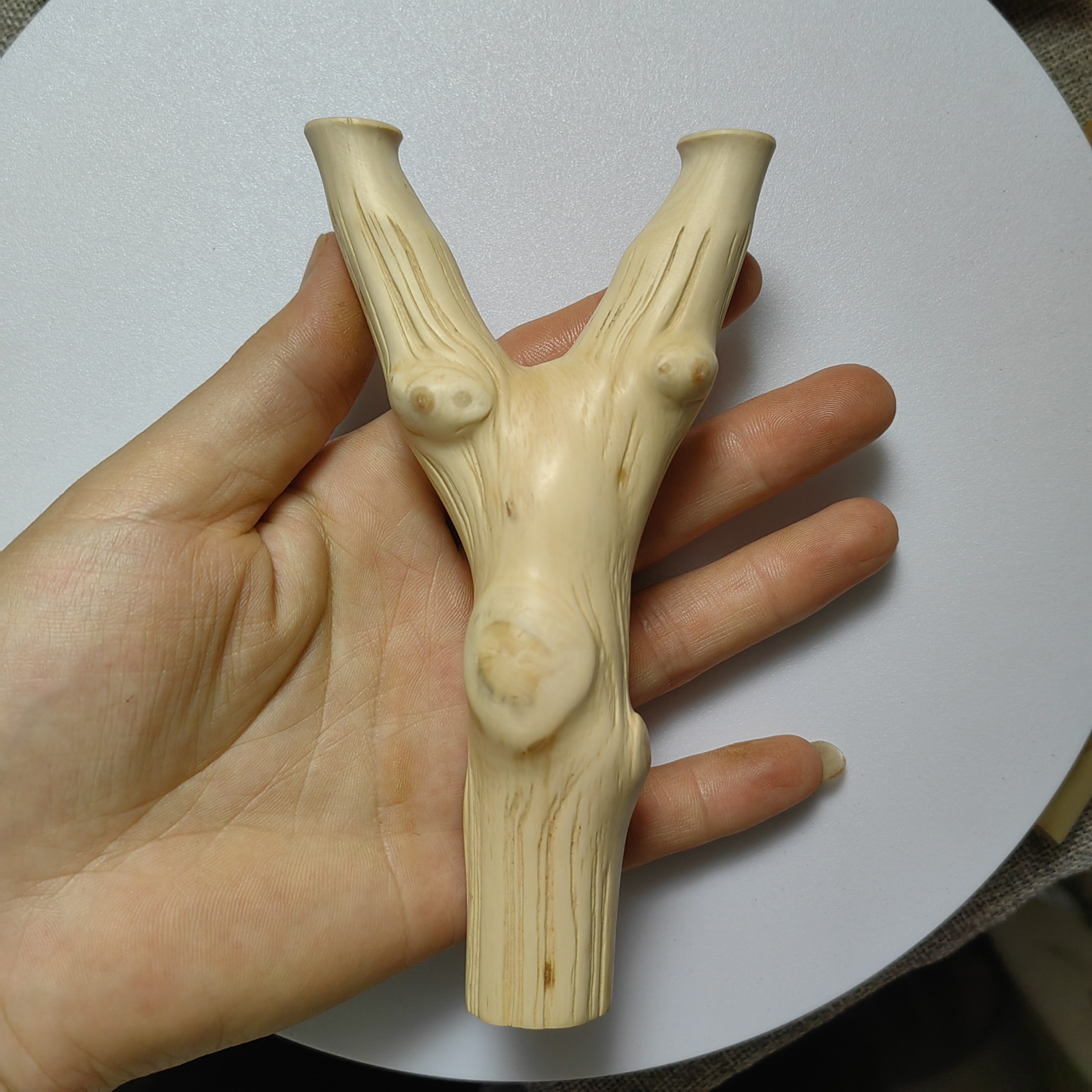 云南对节木原叉弹弓纯手工制作扁皮筋专用怀旧玩具