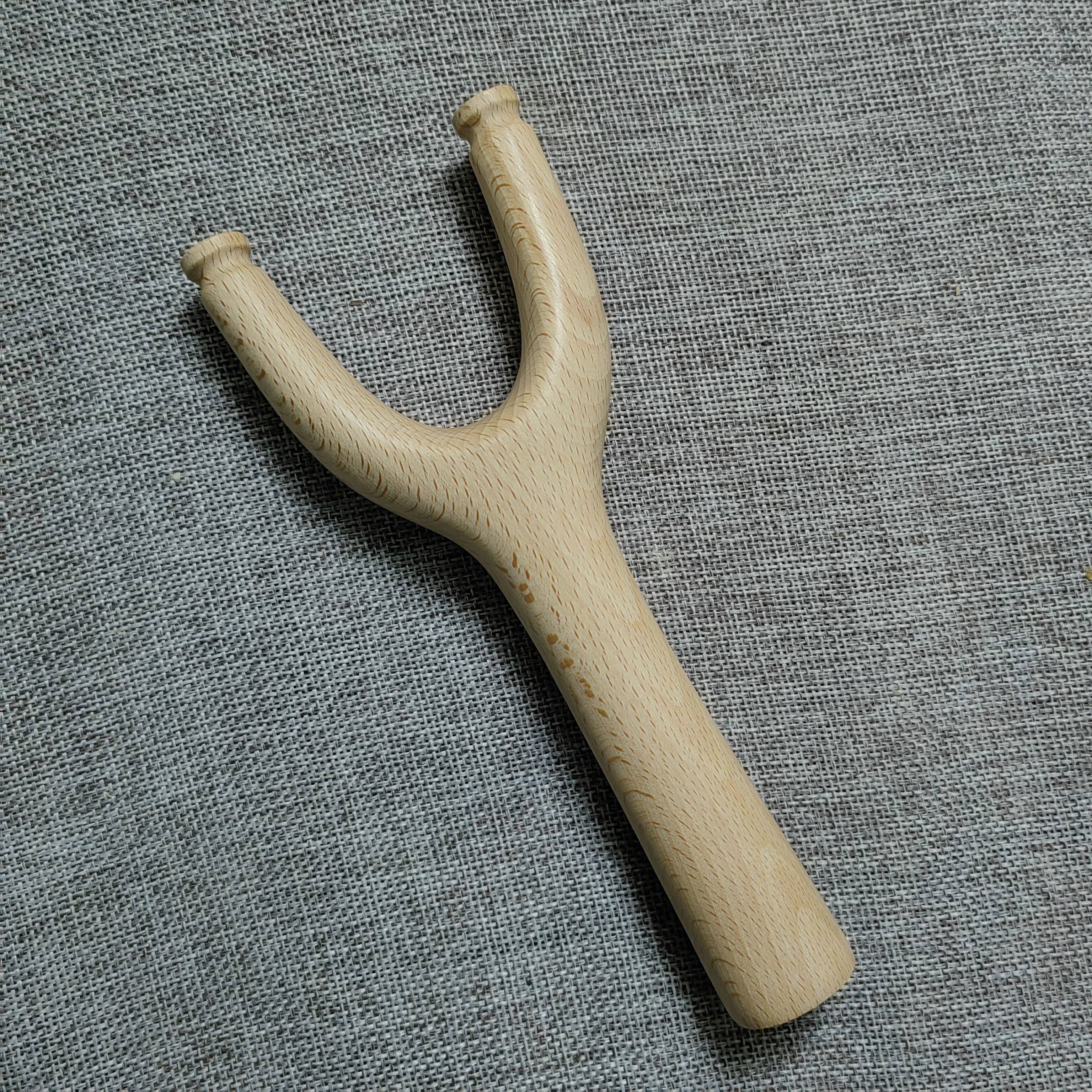 榉木直把弹弓长把弓纯手工制作传统怀旧玩具户外竞技运动