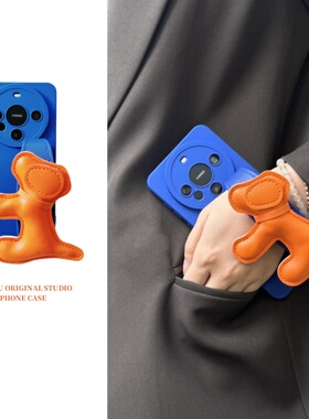 恬妤 橙色小奶狗腕带适用于华为nova12手机壳荣耀100可爱nova11pro潮流nova10个性80荣耀90斜挎nova9可背带5g