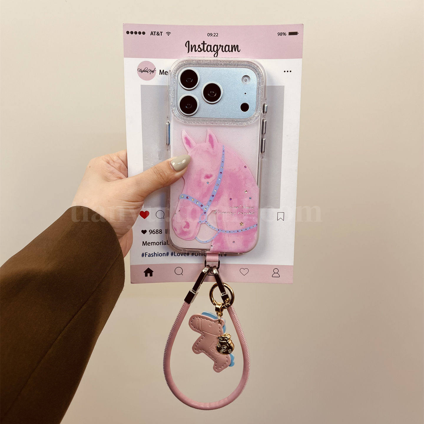 恬妤 少女心甜美粉色闪钻小马适用于iphone17pro手机壳苹果15promax马年大吉16挂绳14pro中国风13可爱17手拎,3C数码配件,手机保护套/壳,淘宝优惠券,粉丝福利购,淘宝优惠卷