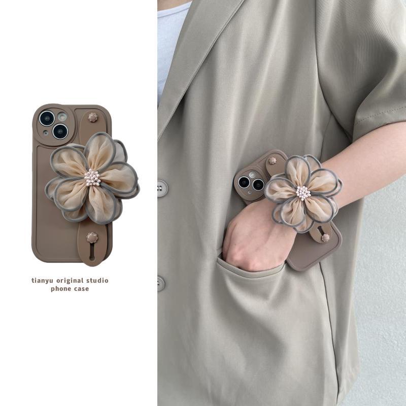 iPhone系列硅胶奶油风唯美手机壳