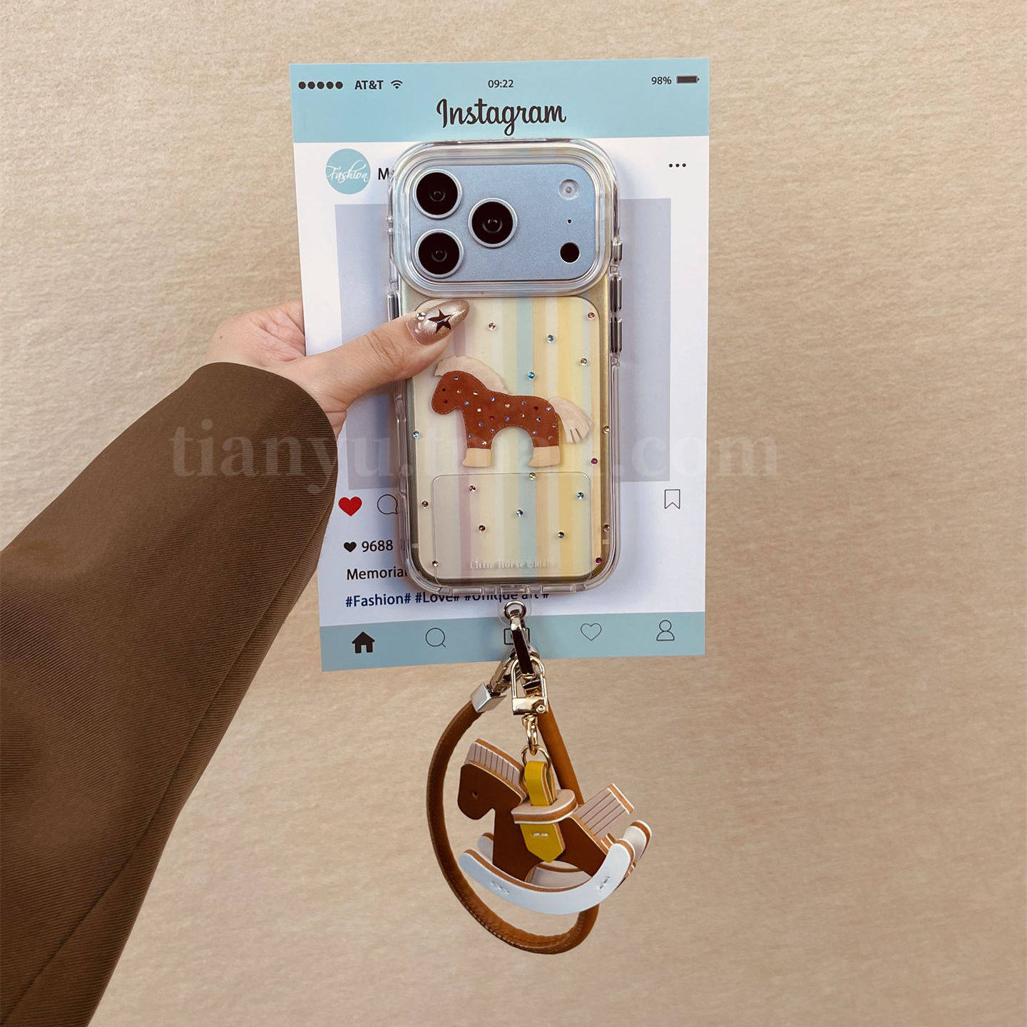 iphone系列可爱条纹小马手机壳