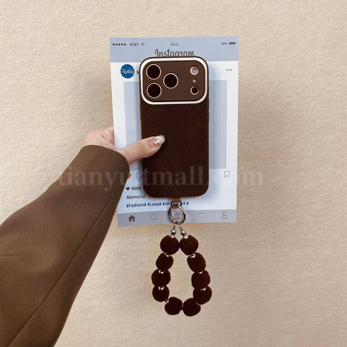 iphone系列秋冬深棕月球纹手机壳