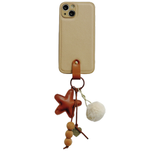 恬妤 ins毛球星星挂件适用于苹果14pro手机壳iphone15promax保护套13pro可背带12pm指环xsmax文艺15pro女11潮