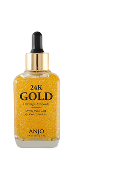 韩国ANJO眼霜面霜24k精华素洗面奶紧致抗皱滋润补水保湿精华安瓶