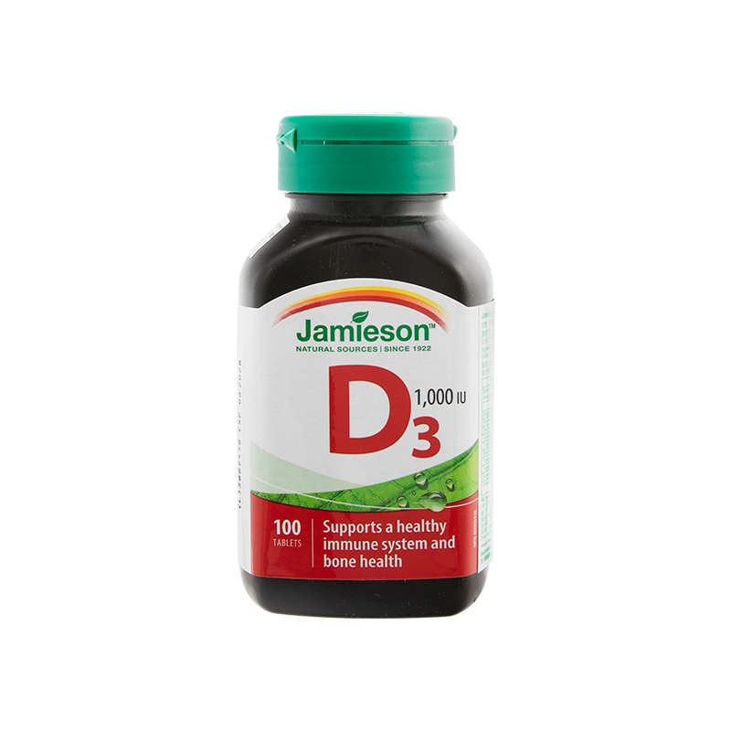 JAMIESON维他命D3维生素补充