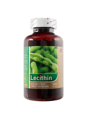 Lecithin力思丁天然卵磷脂300粒呵护心脑血管中老年人血管清道夫