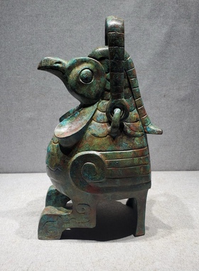 山东出土梁山七器青铜器太保鸟卣博物馆古玩定制青铜器制作收藏