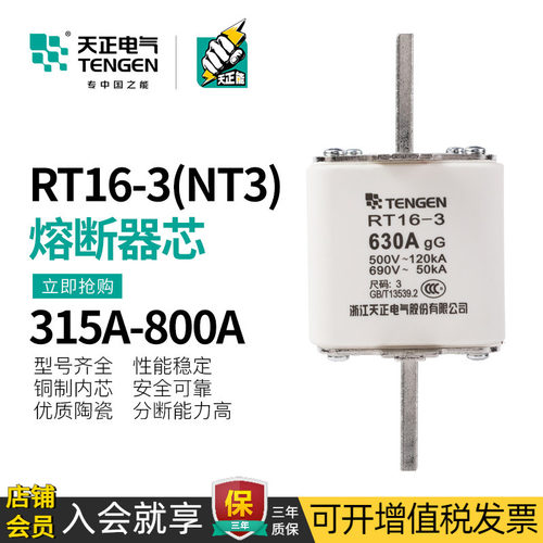 TENGEN/天正电气RT16-3熔断器
