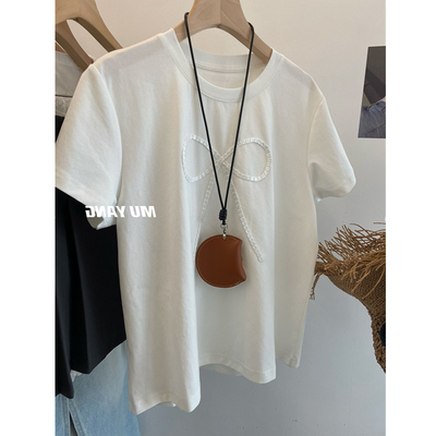 特大码300斤手工缝制蝴蝶短袖T恤
