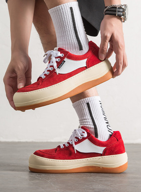 顽石WANS日系小众大头丑萌厚底休闲板鞋女鞋子新款男韩版潮面包鞋