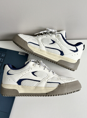 顽石WANS德训鞋2025新款夏季男款网面透气小众潮流时尚运动休闲鞋