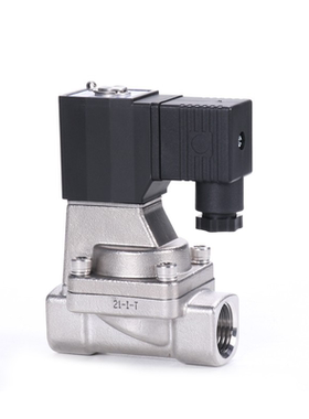 亚德客304不锈钢流体电磁阀2SH030/050-06/08/10/15A/B高压型水u.