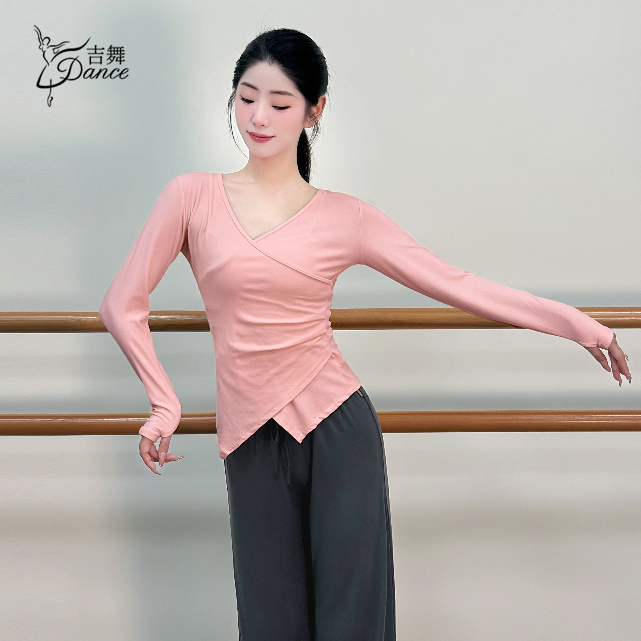 吉舞舞蹈服上衣气质显瘦日常通用