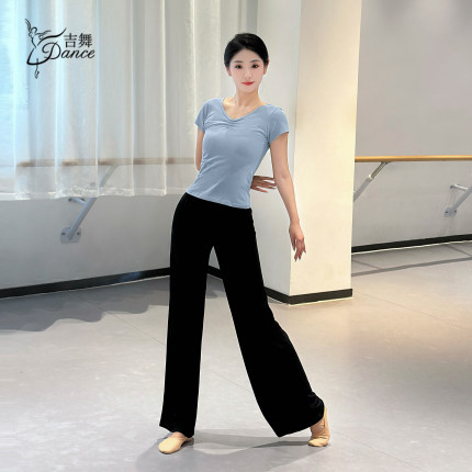 吉舞舞蹈练功服一整套现代舞服日常可穿短袖上衣2025夏季新舞蹈服