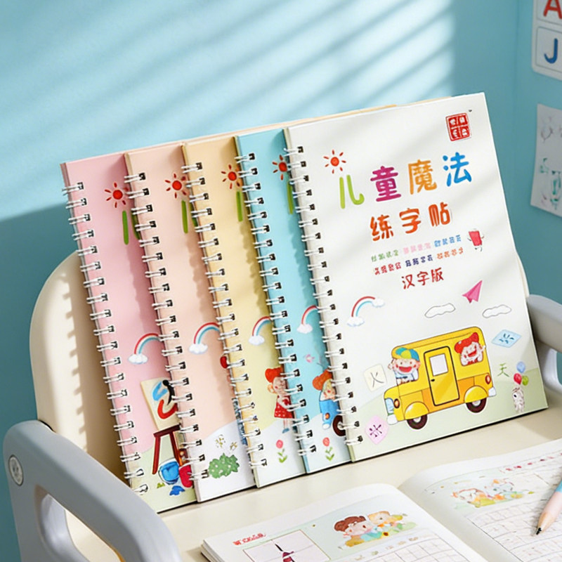 幼儿园练字本练字帖大班学前班控笔训练本儿童字帖数字描红本写字本幼儿园练字帖笔新款儿童魔法练字贴8大本,文具电教/文化用品/商务用品,控笔训练本,淘宝优惠券,粉丝福利购,淘宝优惠卷