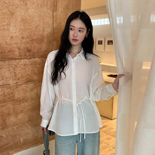 新款 衬衫 9035MOXI上衣十三行春季 女装 翻领韩版