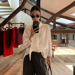 天丝女装 领52785MOXI围巾十三行上衣衬衫 新款 韩版 春季