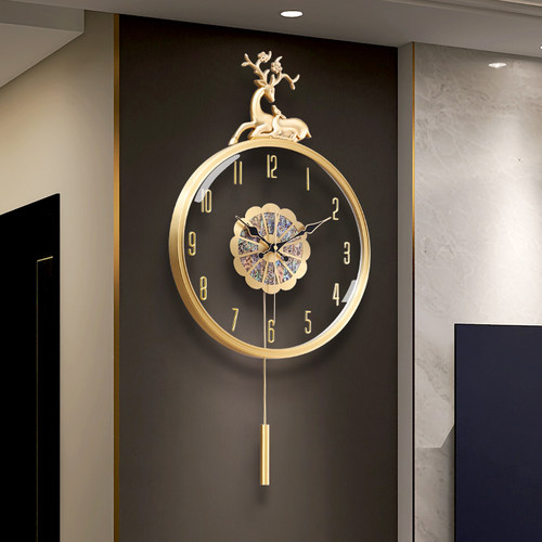 静音准时！轻奢高级感挂钟