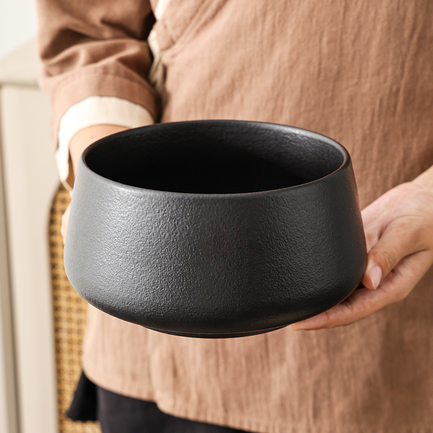 大小号陶瓷茶渣缸桌面干湿分离