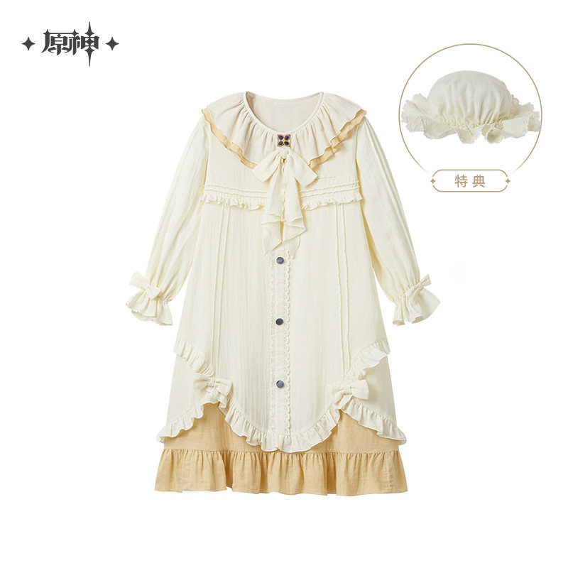 thumbnail for [Genshin Official] Sandoney Night Tea Talk Series Nightdress Set (including nightcap) Genshin
