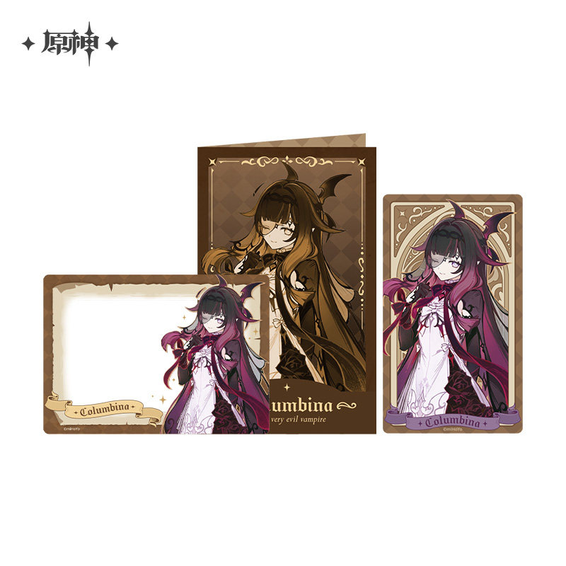 thumbnail for [Genshin Impact Official] 'Tabletop Theater Troupe' series merchandise badges, standes, and collectible ticket card set