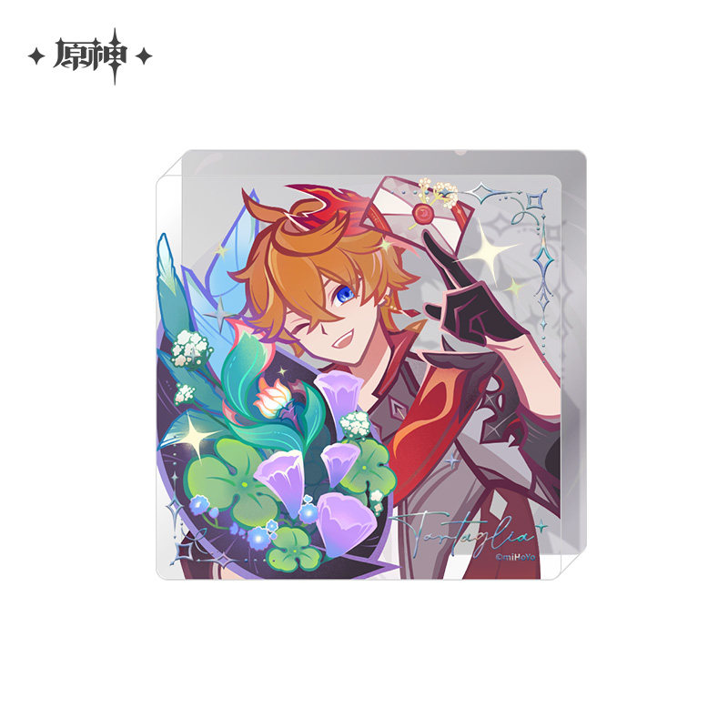 thumbnail for [Genshin Impact Official] Fangxin Listening to the Sound Series Badges Acrylic Square Brick Genshin