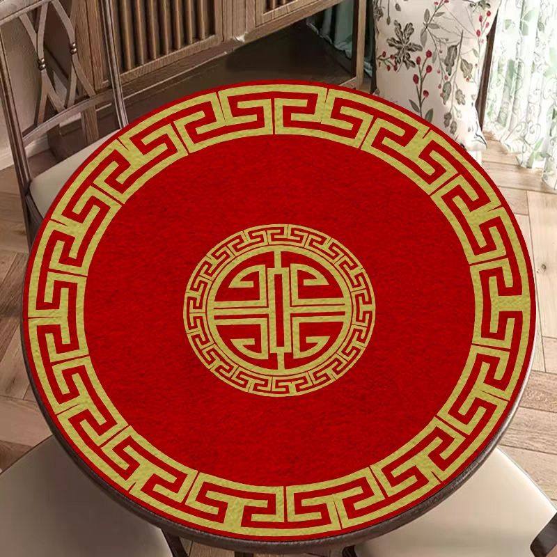 圆形麻将桌垫加厚消音静音圆桌扑克牌专用防滑硅藻泥桌布桌面台布,居家布艺,桌布,淘宝优惠券,粉丝福利购,淘宝优惠卷