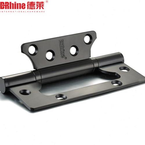 德莱黑色不锈钢合页4寸加厚折叠门铰链子母轴承合页普通型免开槽