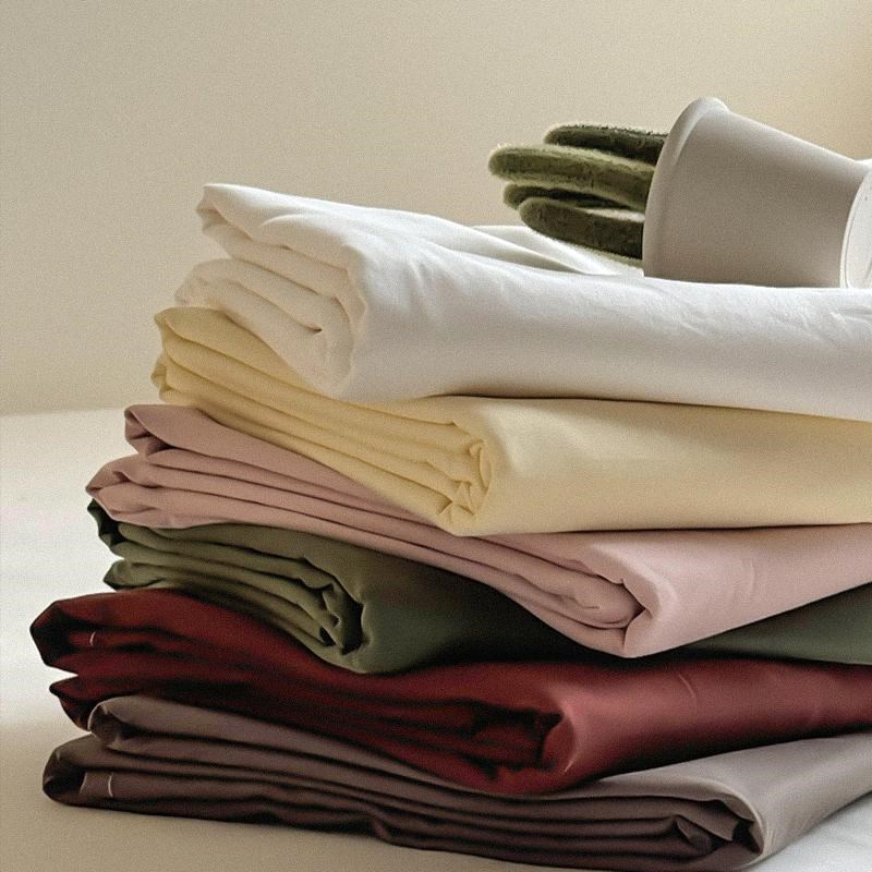 简约纯色百搭f100全棉磨毛床单单件1.51.8m双人床垫保护套超柔裸