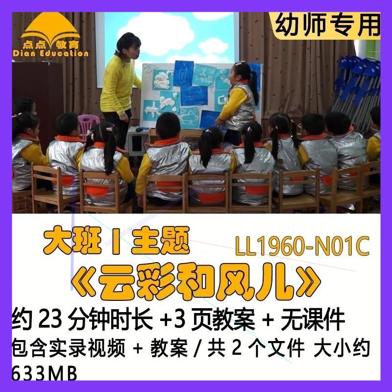 幼儿园优质课获奖教案优秀公开课示范课大班主题《云彩和风儿》师