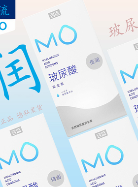 名流MO玻尿酸避孕套003超薄倍润裸入男用情趣安全套正品计生用品y