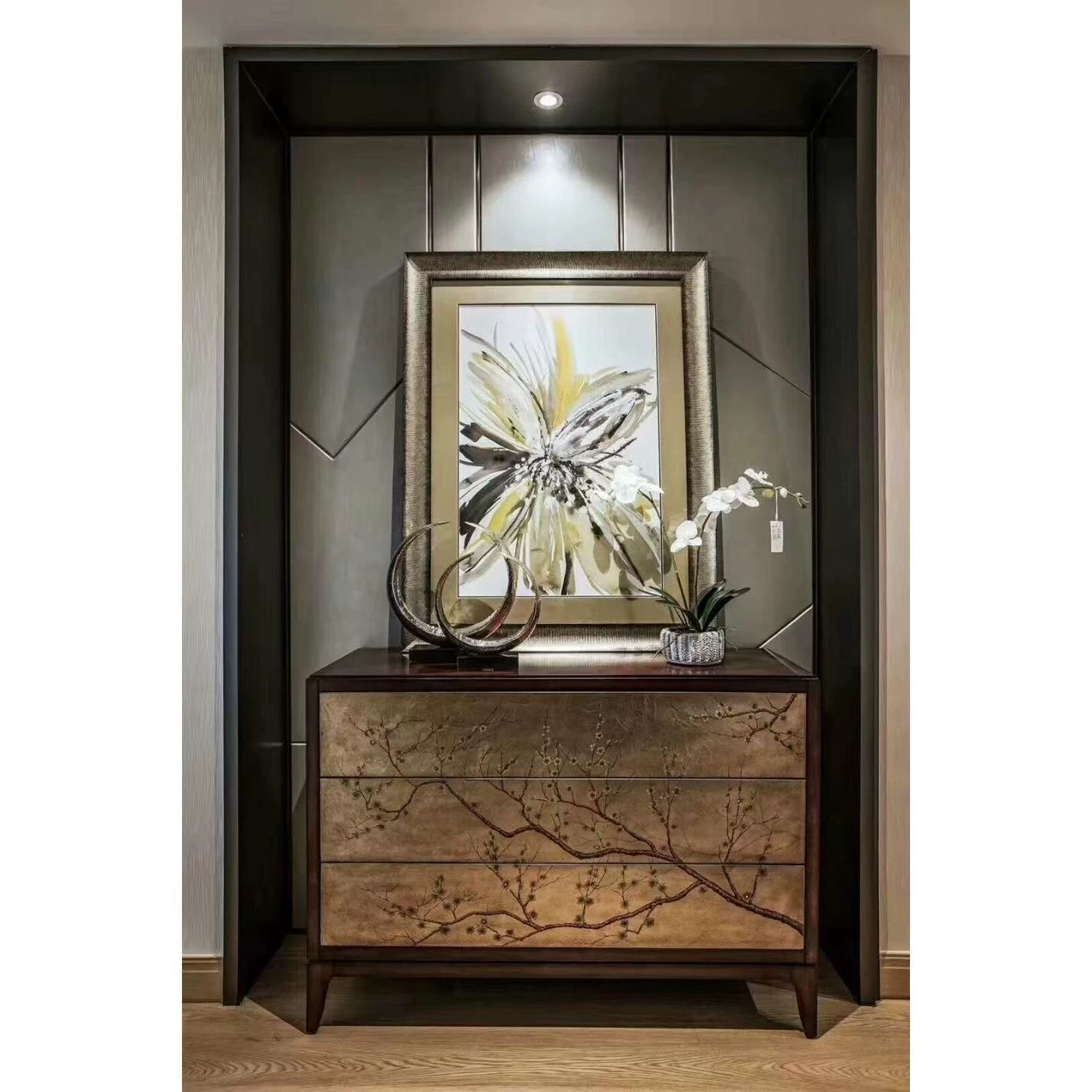 美克Caracole美家伊森艾伦绽放斗柜梳妆台化妆桌玄关柜门厅柜定制